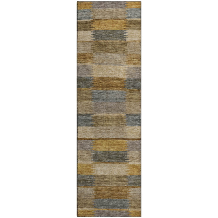 Premium Machine Washable Marasco AMF1628 Stripes Rug