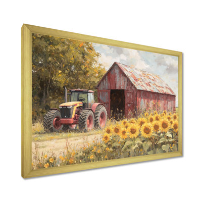 Dobrinka Sunflowers and The Tractor Shed IV - Sunflowers, art mural