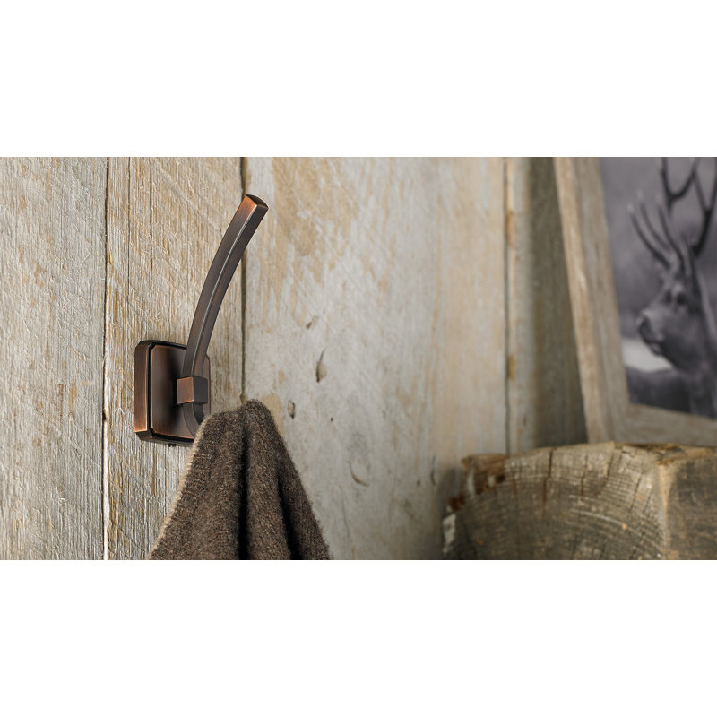 Transitional Metal Wall Hook, Brushed Oil-Rubbed Bronze