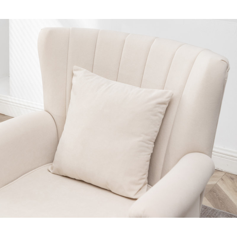 Fauteuil à oreilles Edelman, Beige