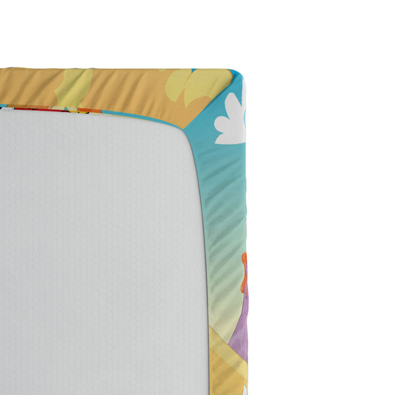 Microfiber Patterned Fitted Sheet, Twin Fitted Sheet