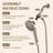 7-Spray Handheld Shower Head with One-Button Detachable Shower Head and Built-in Filter Brushed Nickel-124477913