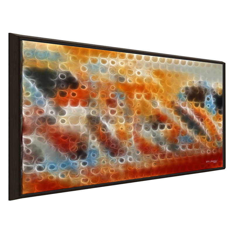 » par grace. « ephesians 2:8 », impression, H 39,5 po x l 63,5 po x P 2 po, Cadre flottant espresso