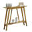 Odise Console Table - Functional Narrow Wood Accent Entryway Table with Storage Shelf for Hallway, Front Hall, Entryway, Living Room, Kitchen-918490731