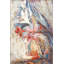 Tapis décoratif moderne multicolore à motif floral dégradé-1225517485