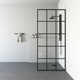 Mosaic 34" W x 74" H Fixed Framed Shower Screen with 3/8" Glass