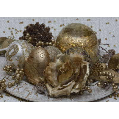 Balls Gold Area Rug