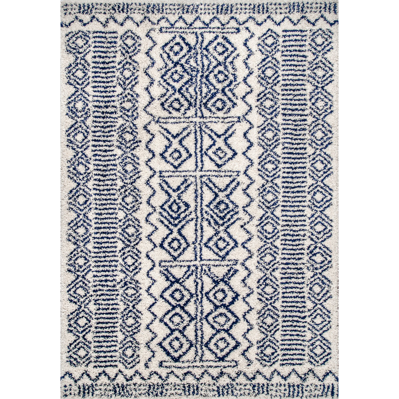 Tapis bleu marine Lowenthal, Rectangle 5 pi x 8 pi