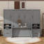 Lit escamotable Murphy avec armoire spacieuse, tiroirs et tablettes-928559249-928559250