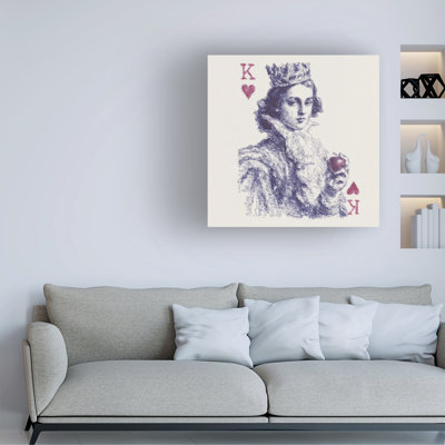 Wrapped Canvas Wall Art - Paula Freeman  'The Royal Suit I' Wall Art for Living Room, Bedroom, or Office Décor  - 35x35