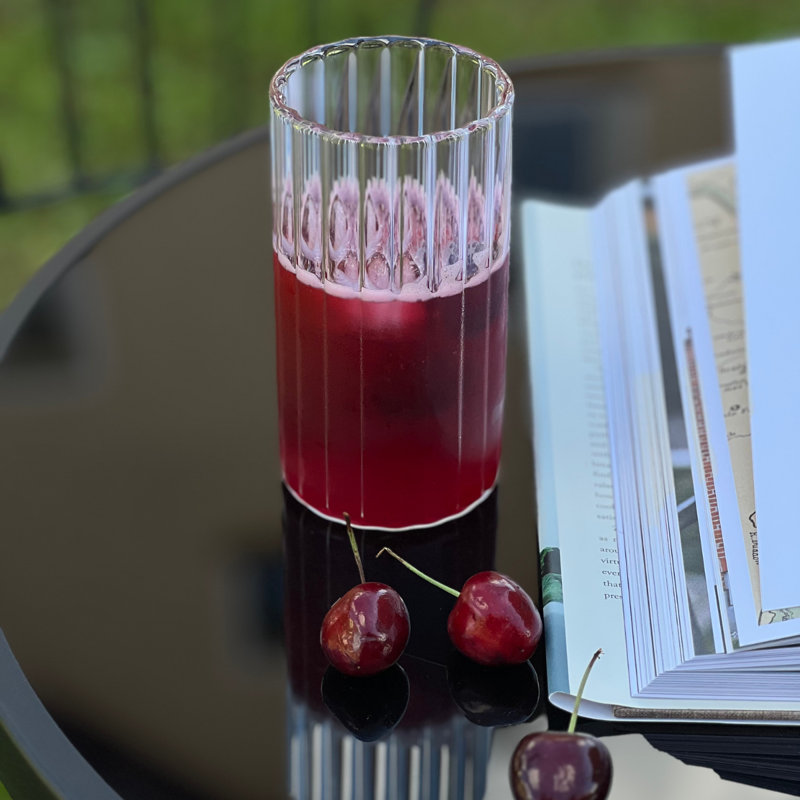 Zoha Borosilicate Glass Drinking Glass Set, 400ml