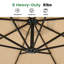 Parasol en porte-à-faux 120 po-105937411
