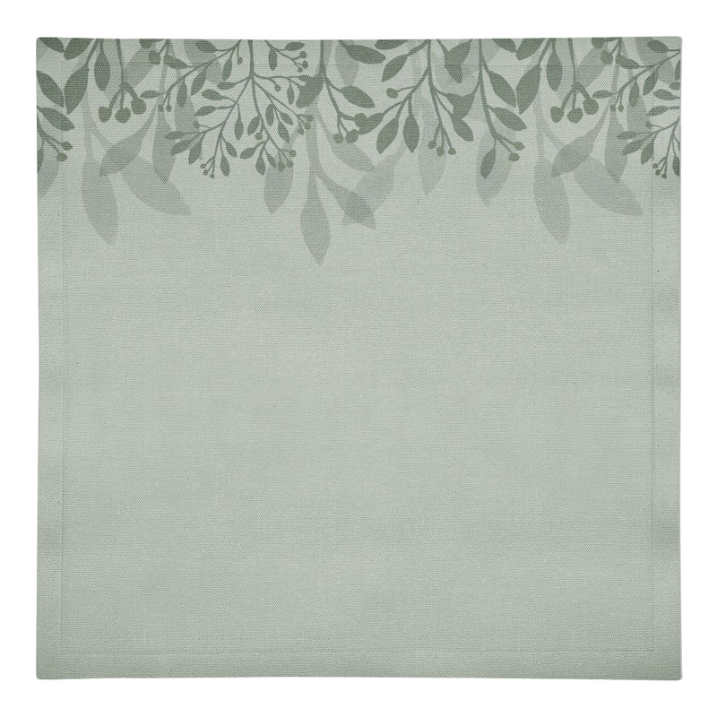 Rosina Cotton Floral Rectangle Napkin, Green