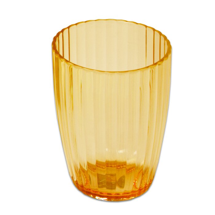 Sweet Home Collection Ribbed Acrylic Tumbler | Wayfair