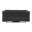 Canapé inclinable manuel double en microfibre touffetée Henry-113497041