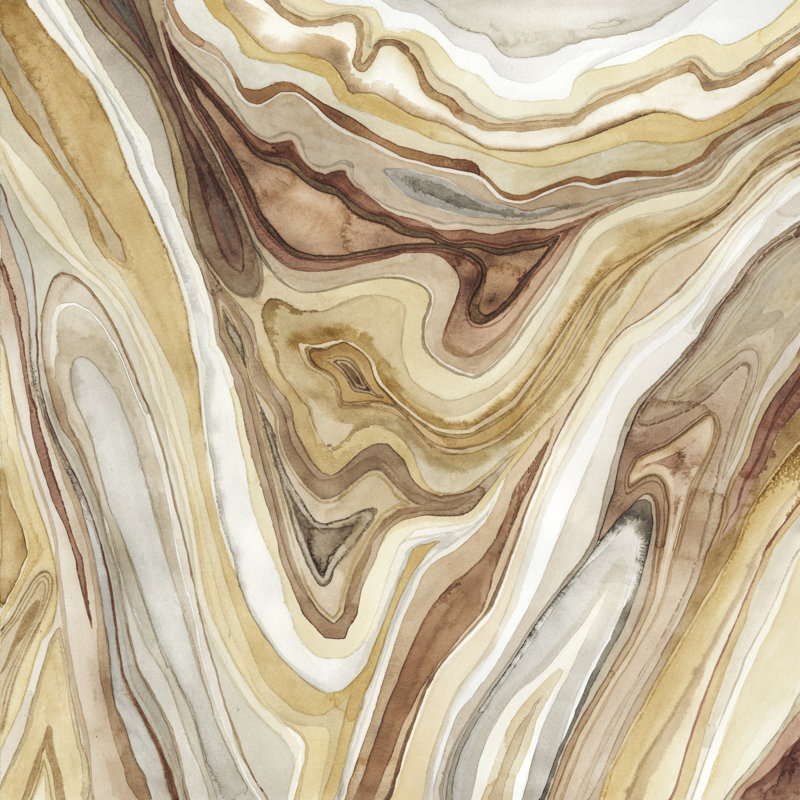 Agate I by Megan Meagher - Wrapped Canvas Painting, 122cm H x 122cm W  