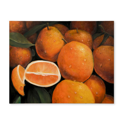 Fresh Oranges Green Kitchen Placemat - Polyester Home Decor