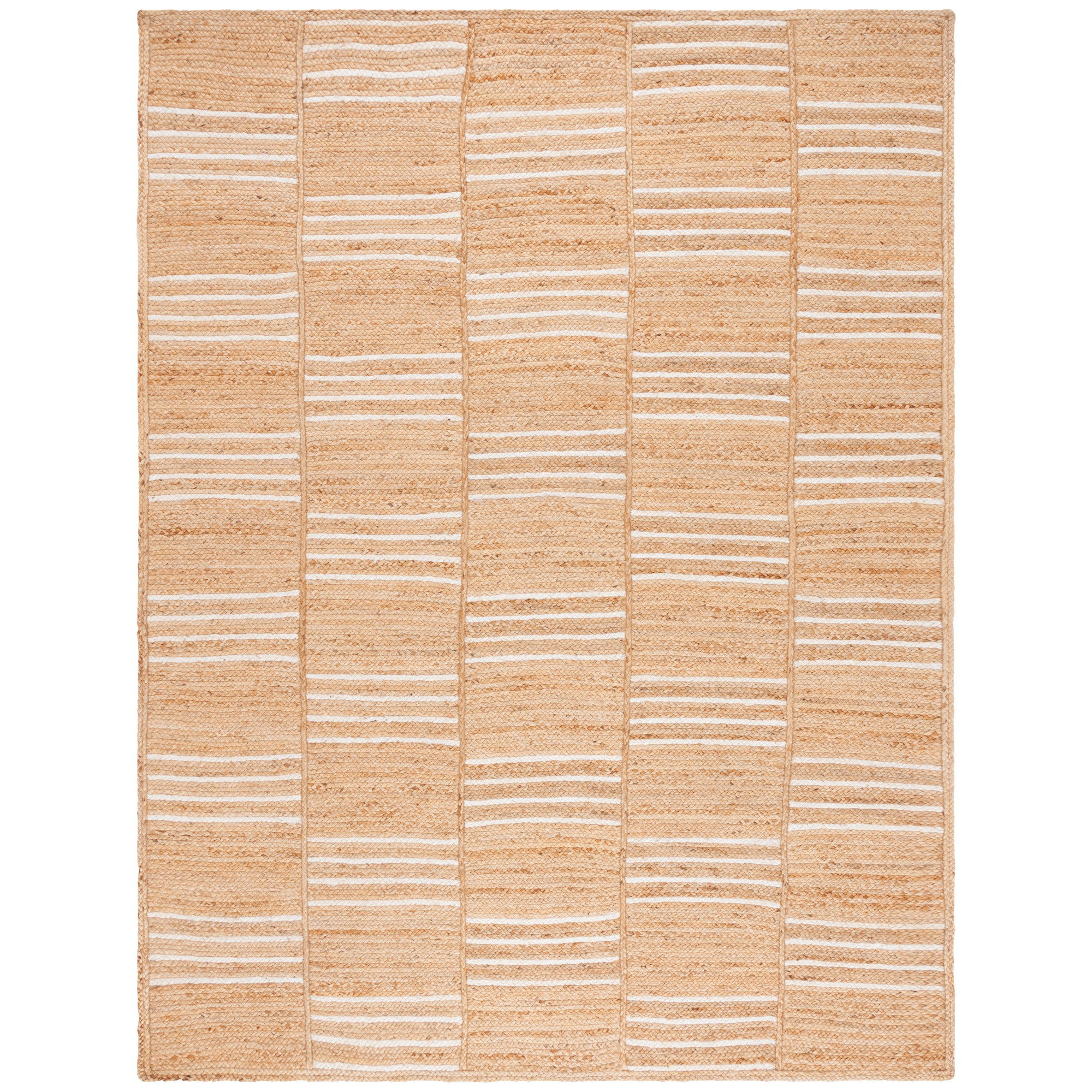 Esmarie Handmade Jute / Sisal Natural / Ivory Rug, Rectangle 8' x 10'