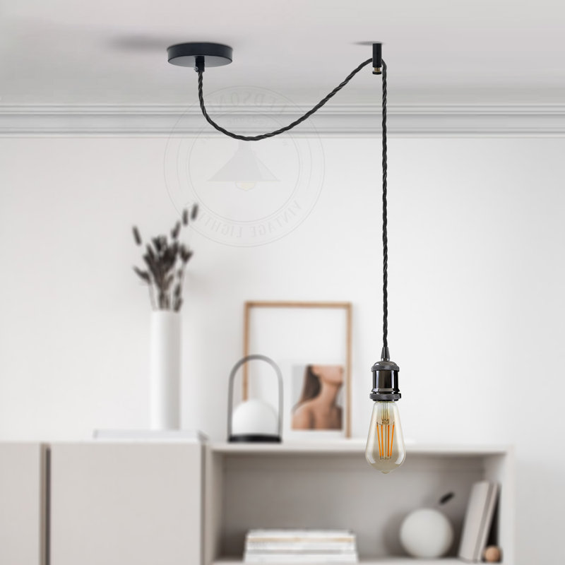 Sneller 1 - Light Single Pendant, No, Shiny Black