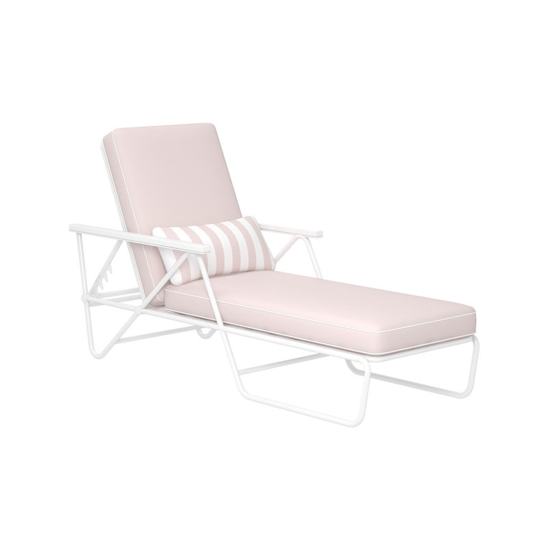 Maurese 212.1cm Long Reclining Single Chaise with Cushions
