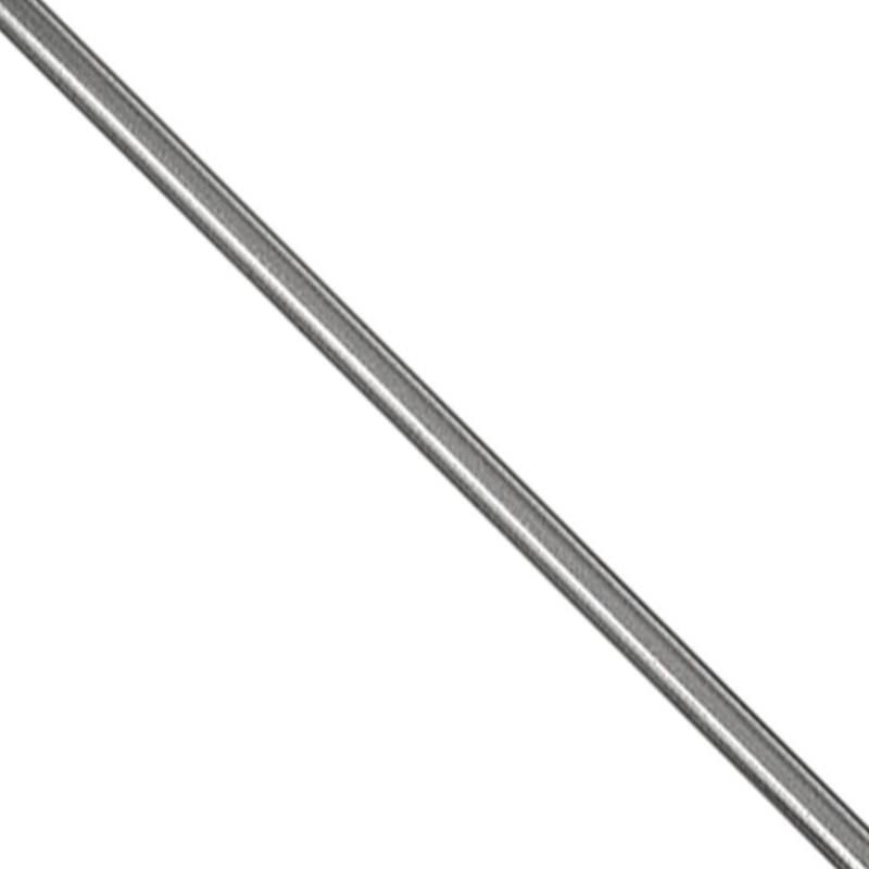 Tige d'accessoire en acier 12 po, Nickel brossé