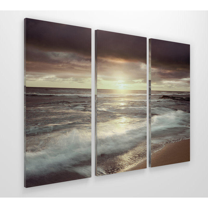 «Sunset Beach», reproduction d'art sur toile, H 40 po x l 60 po x P 1,5 po