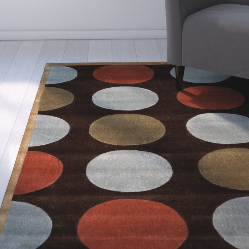 Equelle Handmade Rug Brown And Paleblue, Rectangle 8' x 10'