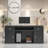 59.06" Black+White Standard Manufactured Reception Desk