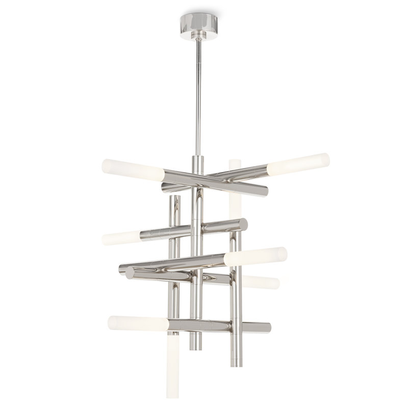 Cass Chandelier, Polished Nickel
