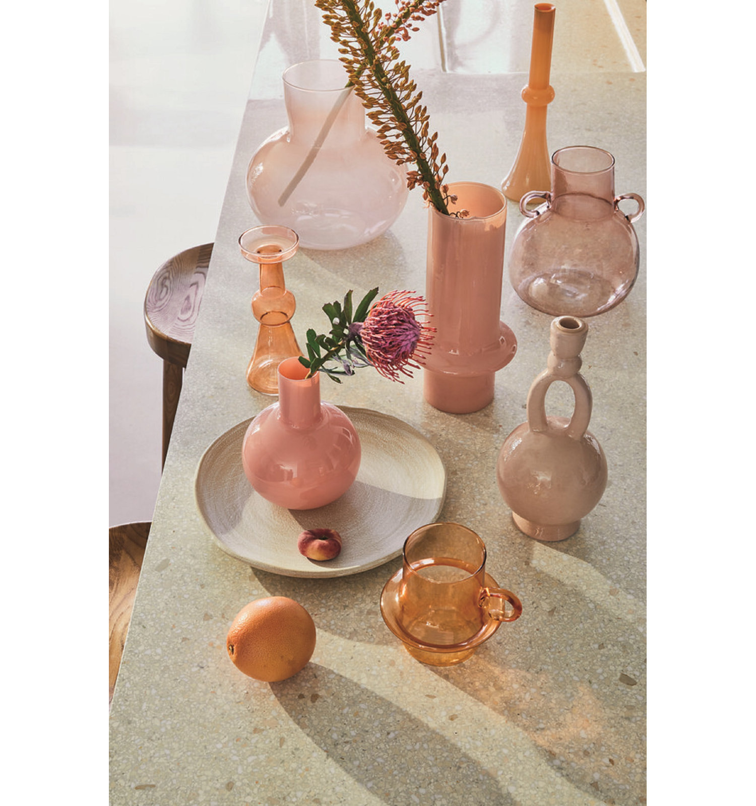 Shania Glass Candlestick Holder