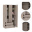 Armoire 2 portes 3 tiroirs Rowaton-748176616