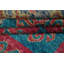 Tapis marocain en laine noué à la main de conception unique 8 pi 11 po x 12 pi 10 po multicolore
