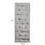 Coussin de sol en poly chenille gris 27 po x 74 po-125133846