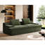Canapé de salon 4 places - mousse complète, velours côtelé doux, sans assemblage, ergonomique, large, mousse de 90 po de large,