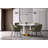 Murtis Round Stone Top Metal Base Dining Table-1894607011