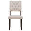 Ensemble 6 pièces de table et chaises de salle à manger avec pieds de forme spéciale et dossiers et coussins recouverts de mousse pour la salle à manger-1122901498-1122901476