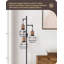 Lampe sur pied industrielle à intensité variable avec abat-jour en rotin, 3 ampoules à DEL Edison pour le salon, la chambre à coucher et le bureau