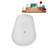 67" Streamline Soaking Freestanding Tub and Tray With Drain-101310197