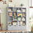 57.5"H 5-Tier Cube Storage Bookcase, Standard Bookcase with 4 Removable Drawers-2088301494