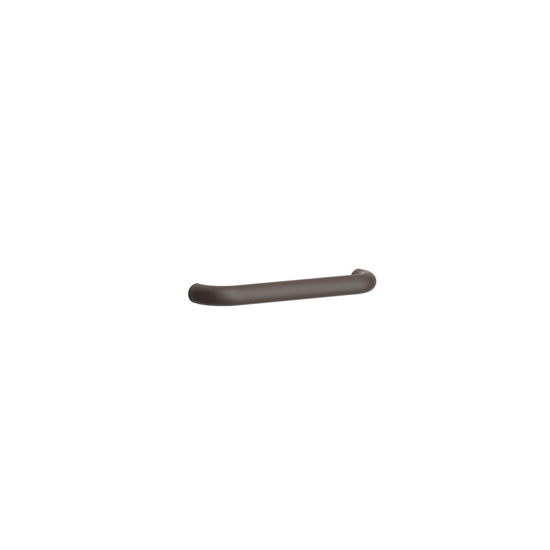 Astor Grab Bar Tube with Decorative Rings, 15" W, Satin Brass - PVD