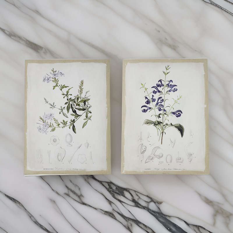Floral, impression sur toile 2 pièces