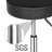 Adjustable Height Ergonomic Lab Stool with Footring Wheels