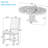 4 - Person Extendable Pedestal Dining Set-223459578