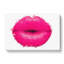 Hot Pink Lips In Abstract - Wrapped Canvas-55310794