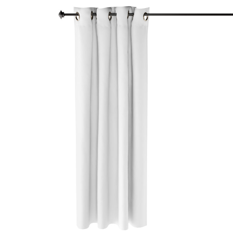 Mileti Blackout Sliding Panel Pair, 52" W x 63" L, White