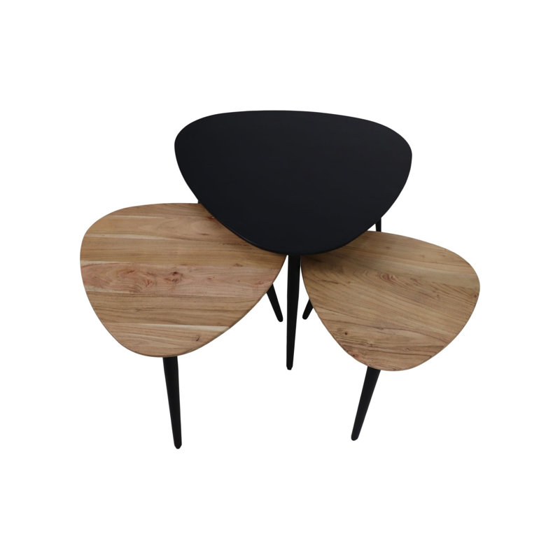 Moser Coffee Table, Black/Natural Wood