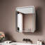 55mm W 70mm H Wall Mounted Optional Frameless Medicine Cabinet Mirror 1 Fixed