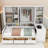 Wooden Daybed with 2 Drawers and Cabinet and Shelves-1612480243-1612480240