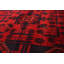 Tapis unique en laine noué à la main style Esari des années 2010 de 4 pi x 6 pi 4 po rouge Amedee