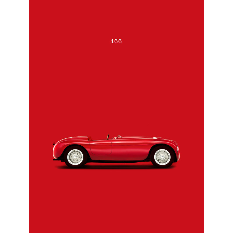 «Vw Ferrari 166» par Mark Rogan, reproduction sur toile tendue, H 40 po x l 30 po
